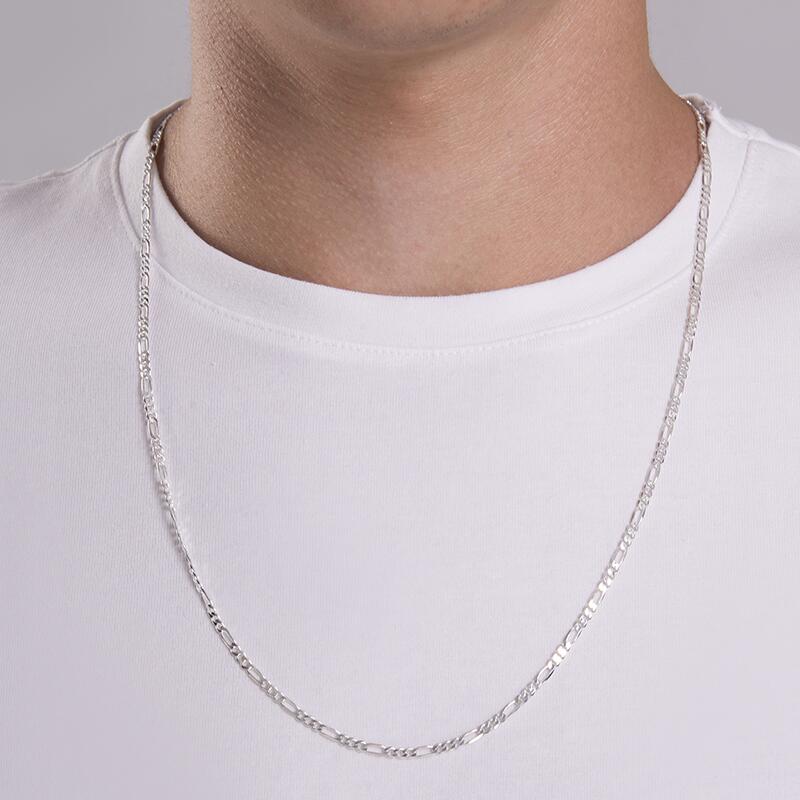 Comprar Cordão de Prata Masculino Elos 3x1 Fino 60Cm - Styllus Escolha