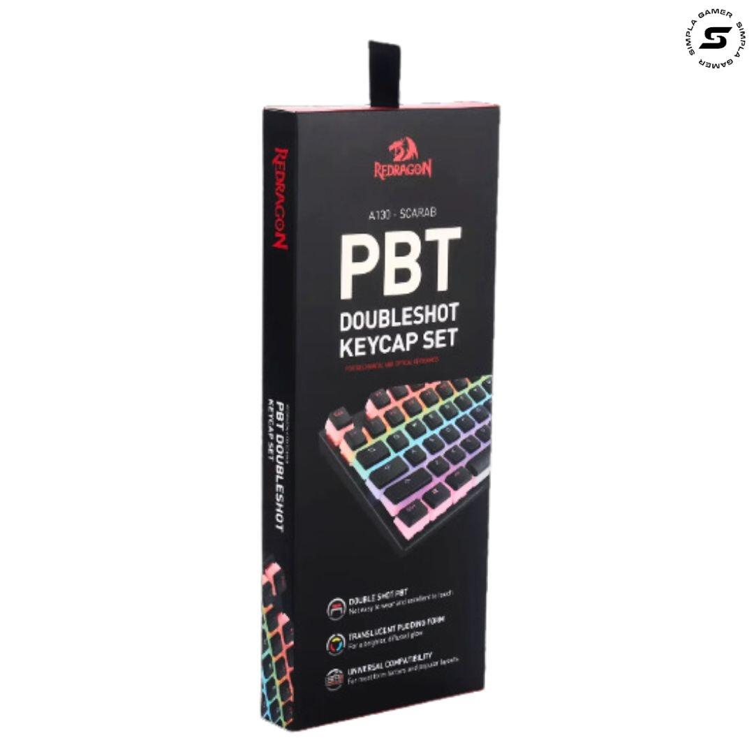 Keycap Pudding ABNT2 Brasil Preto Double Shot