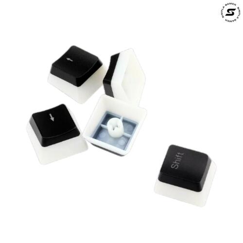 Keycap Pudding ABNT2 Brasil Preto Double Shot