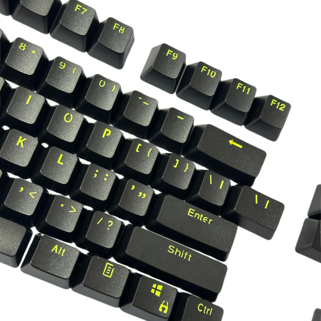 Comprar Kit Keycaps PBT Double Shot - Preto com Verde - a partir de R ...