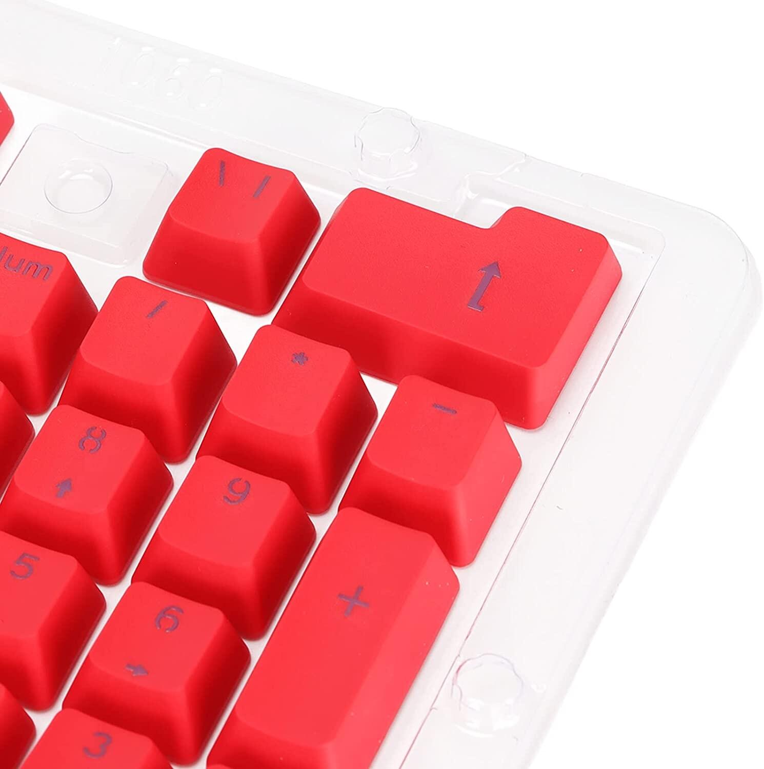 Keycaps Vermelho ABS Double Shot Estilo Duradouro para Seu Teclado a