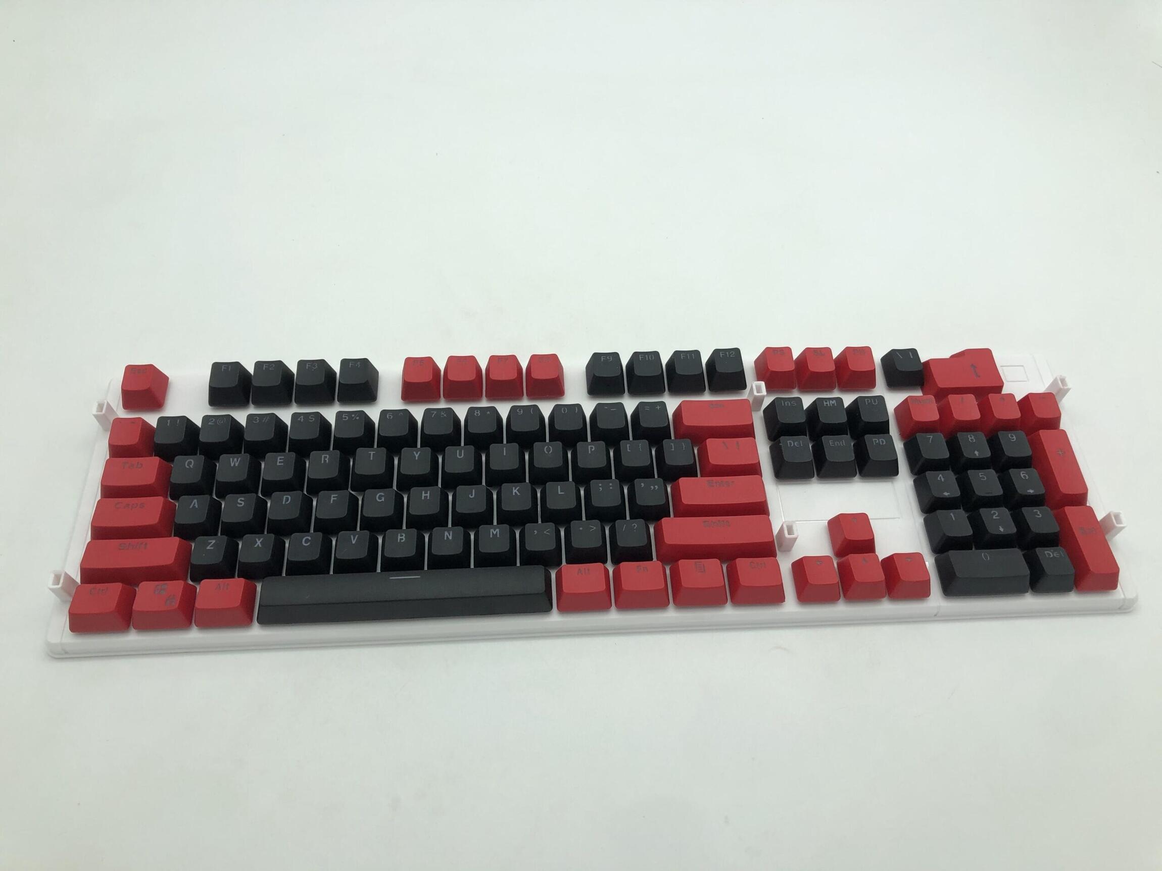 Comprar Keycaps Preto e Vermelho PBT Keycaps personalizadas