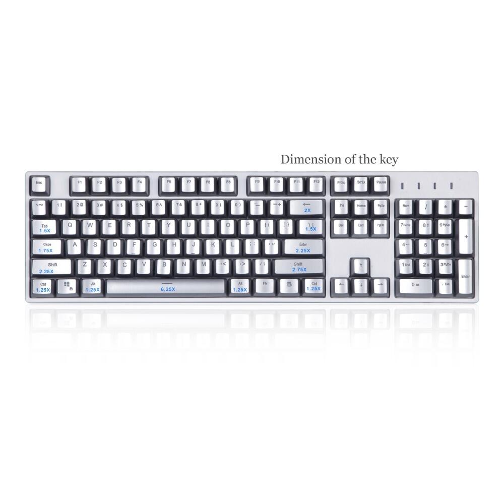 Comprar Keycaps Prata Kit Completo US a partir de R171,00