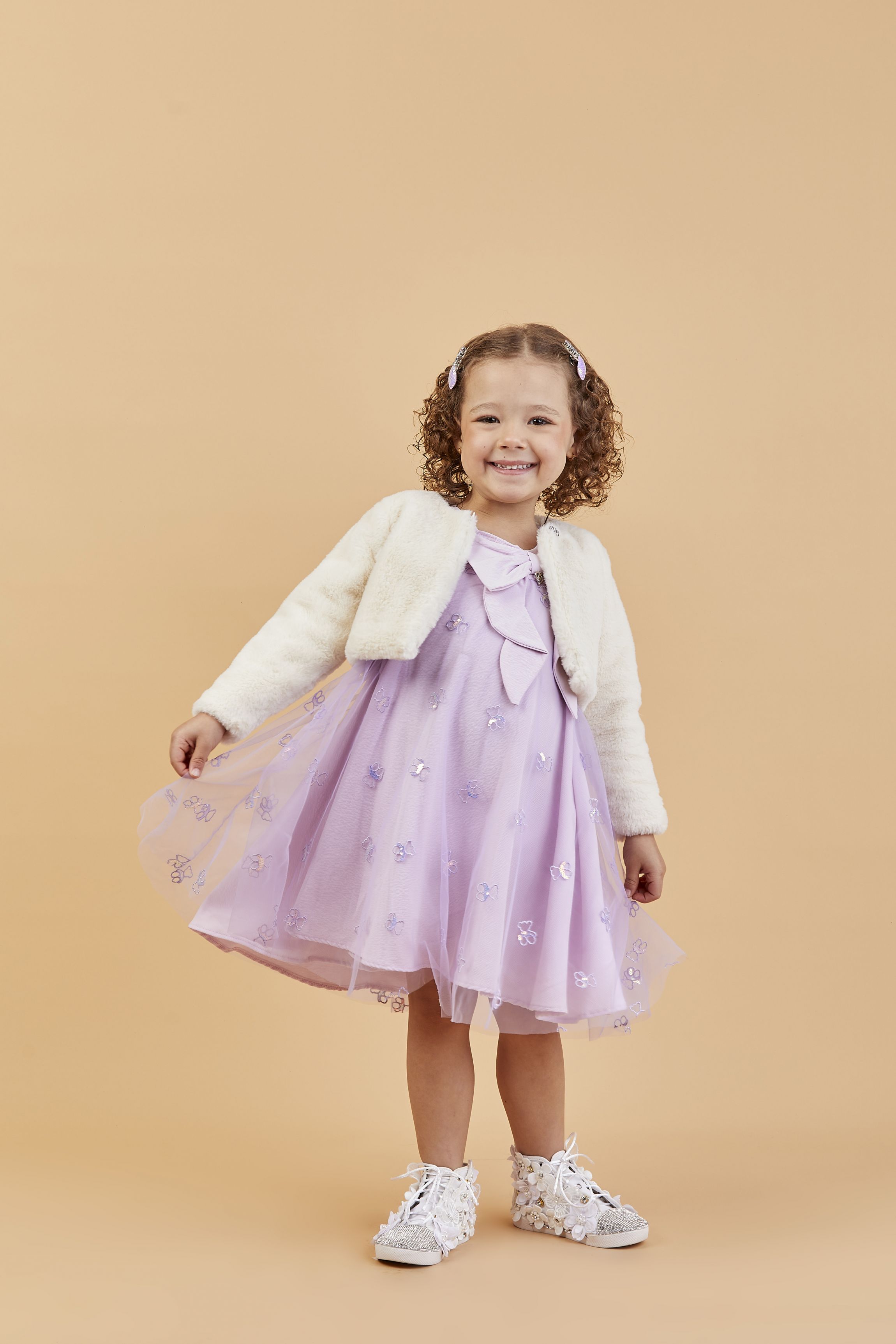 Comprar Vestido Infantil Tule Ursinhos Gabriela Aquarela 251004