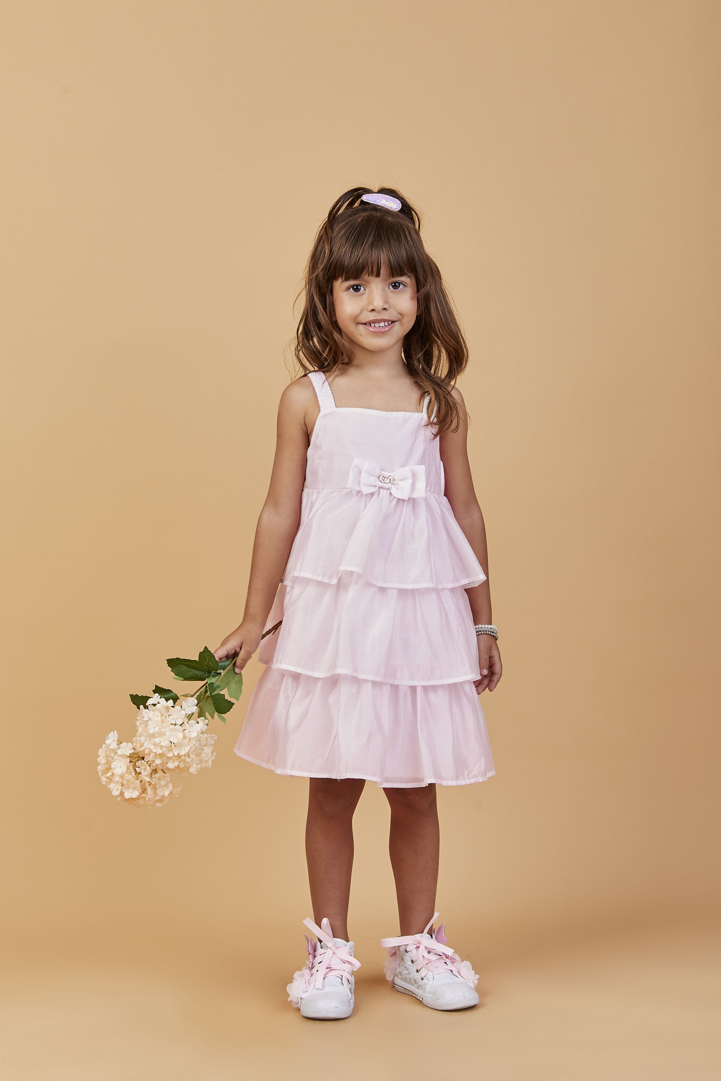 Comprar Vestido Infantil Babados e Bolero Gabriela Aquarela 251094