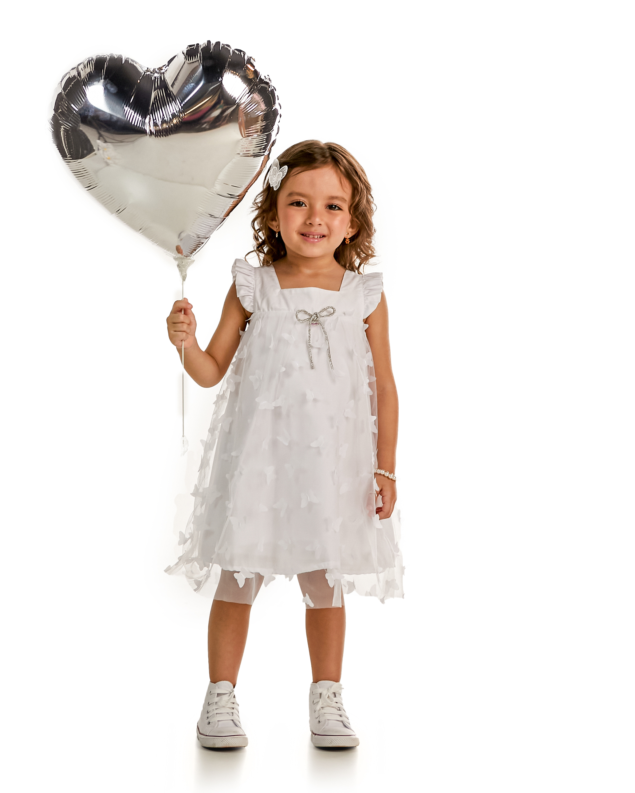 Comprar Vestido Infantil Borboletas 3D Gabriela Aquarela 242022