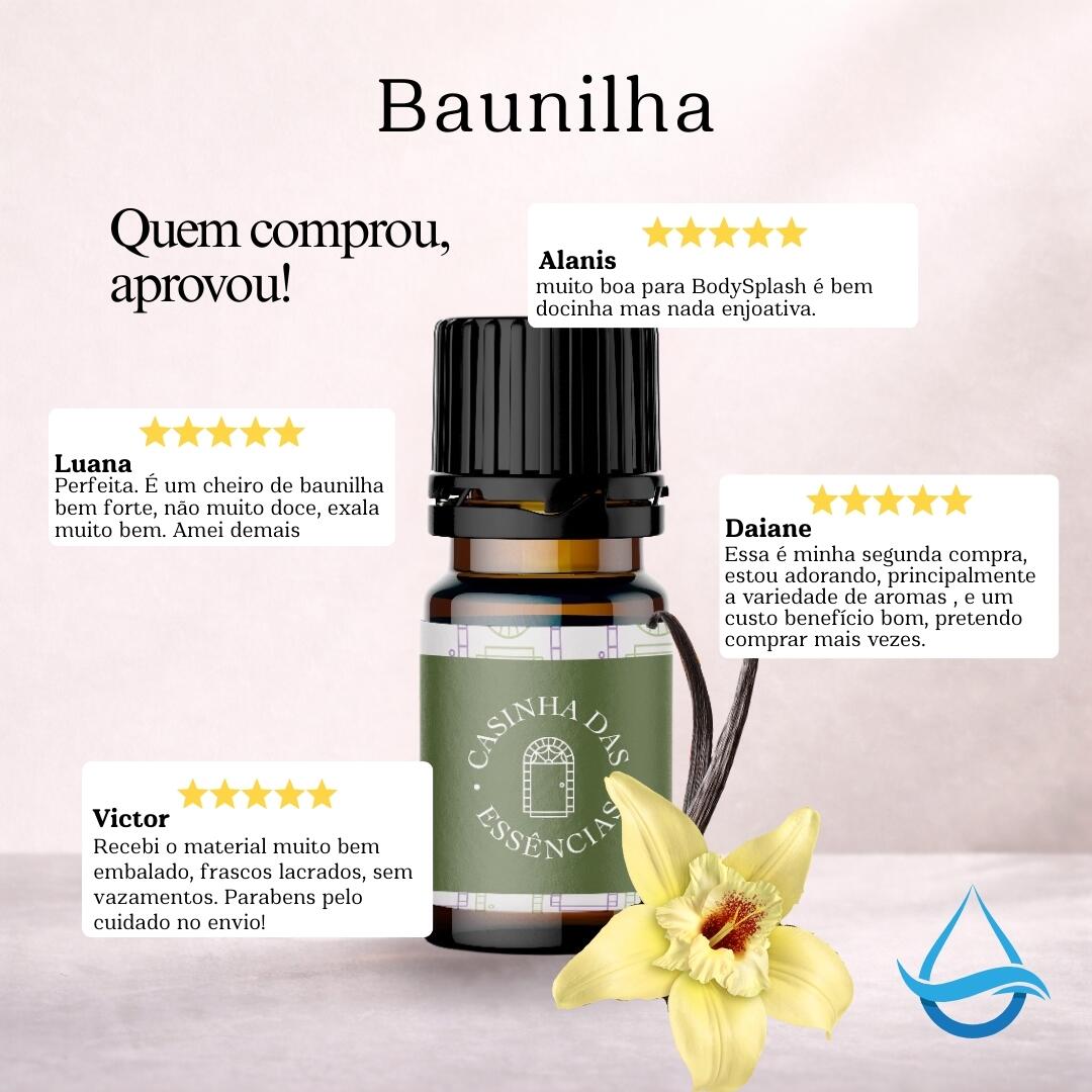 Essência Premium de Baunilha casinha das essências