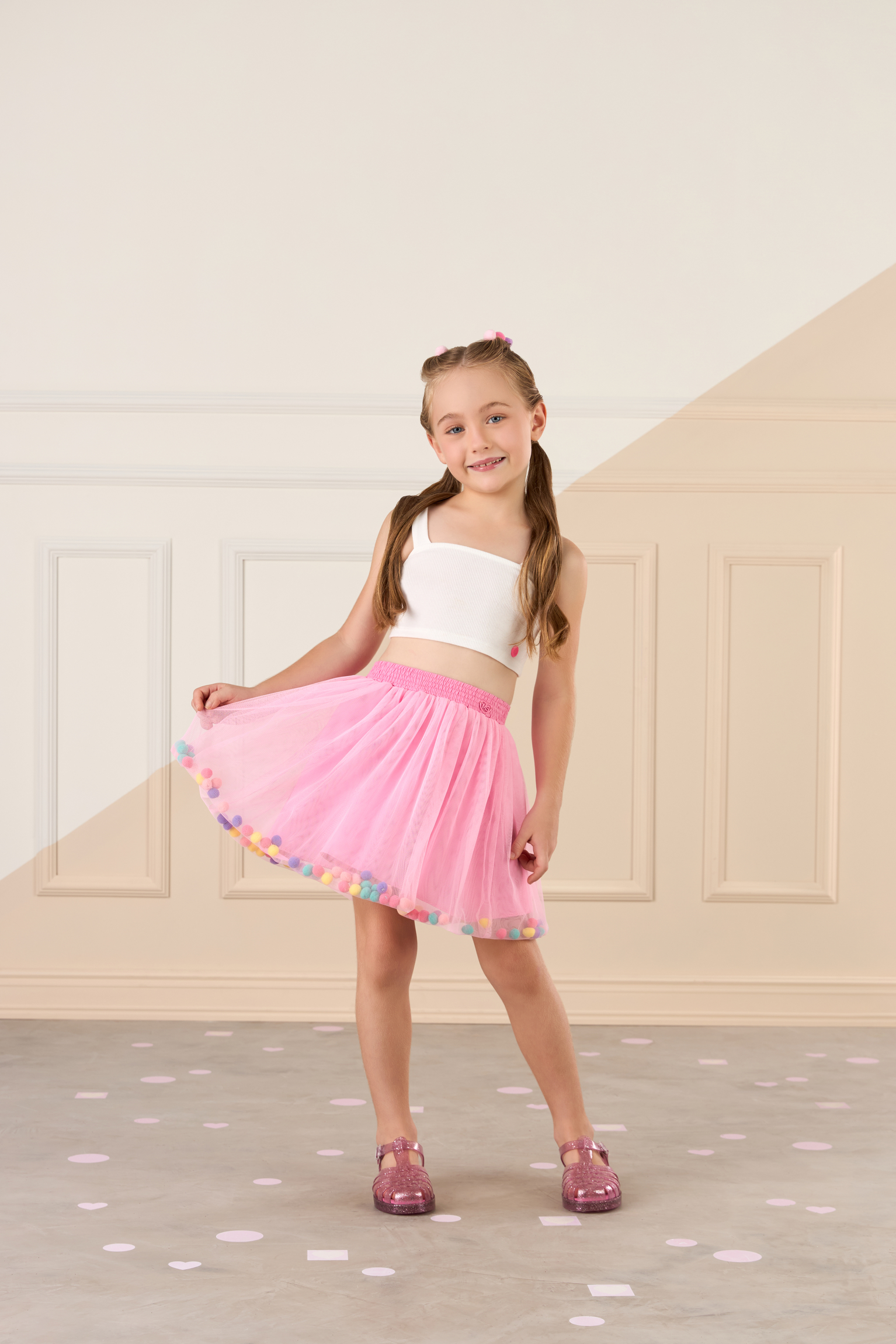 Momi Saia Infantil Rosa Momi Saia De Tule Rosa Infantil Comprar