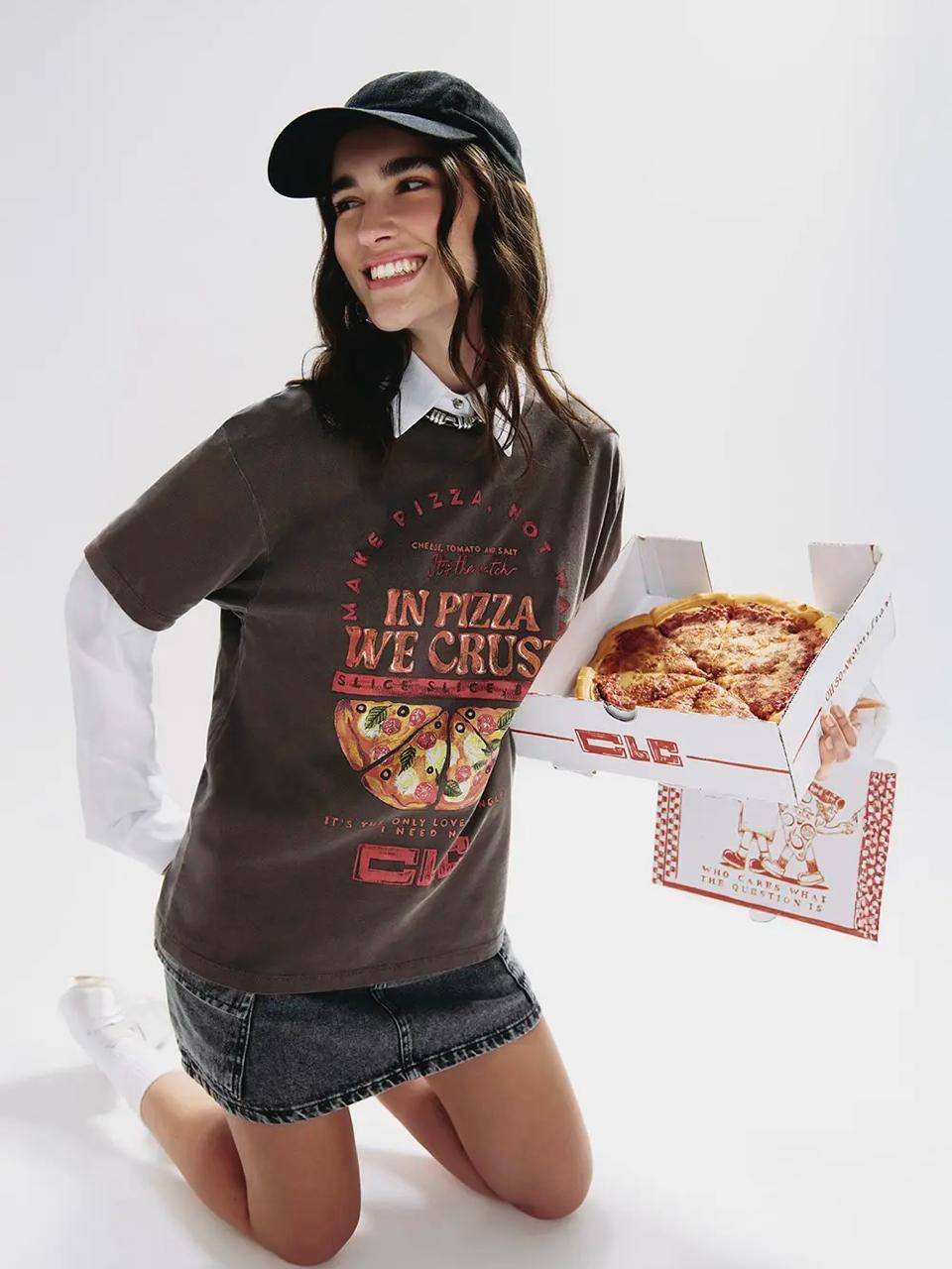 CLC COLCCI CAMISETA SLICE PIZZA COFFE BEAN P