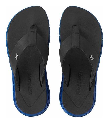 Chinelo Sandália Kenner Rakka Preto / Azul