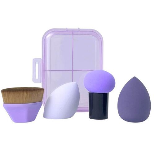 Kit pele com 2 esponjas + 2 pincéis Love Store