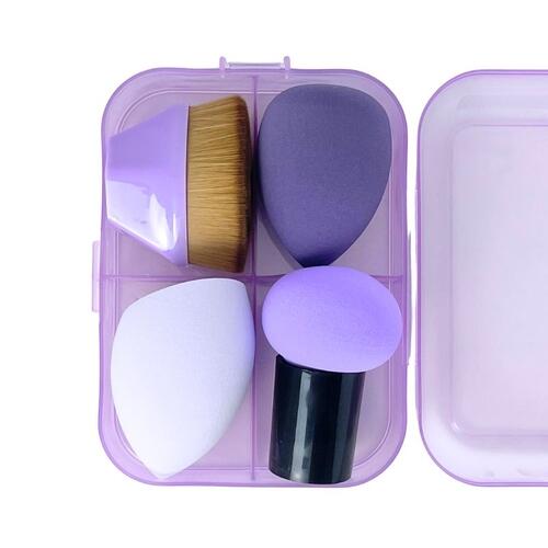 Kit pele com 2 esponjas + 2 pincéis Love Store