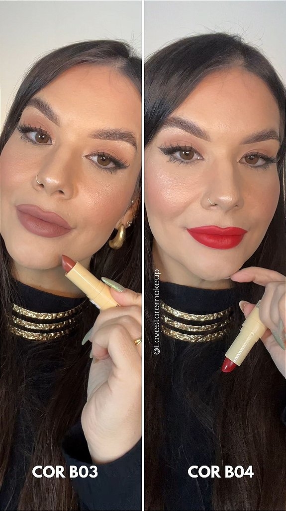 Batom em bala Velvety Glass - Ruby Rose