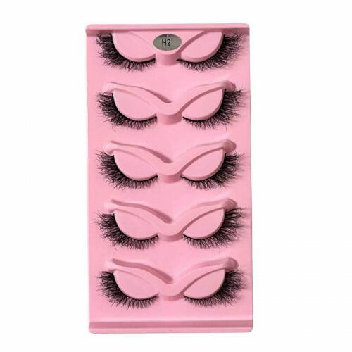 Caixa de 5 Pares de Cilios Postiços H2