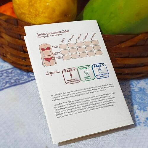 KIT FOR FIT | contendo Planner Guia 3 Fases + Fita Métrica + Caderno para anotações