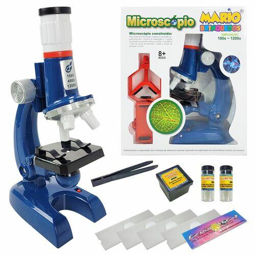 Kit Microscópio Infantil com Suporte para Celular 100x - 120