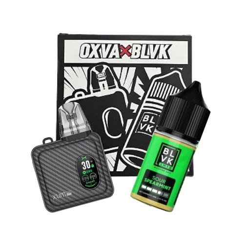 vape coil kit OXVA x BLVK: Kit Pod System Xlim SQ Pro + Juice Sour Spearmint