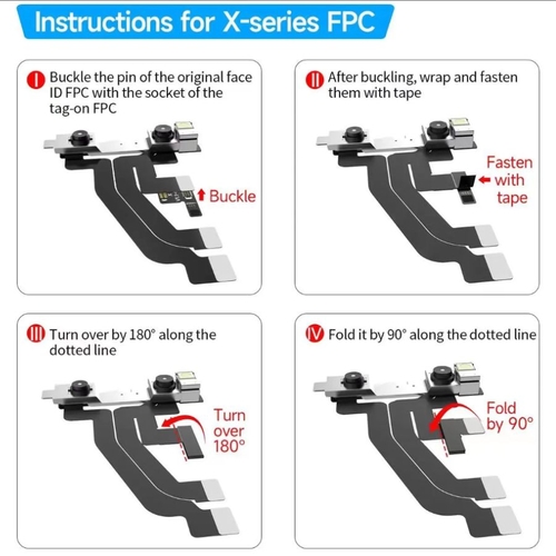 Comprar Flex Face-ID Dot Matrix Cable JCID iPhone 12 Pro Max - a