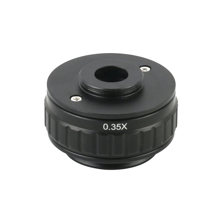 Adattatore Per Microscopio Stereo Trinoculare - Interfaccia Fotocamera 0,35X Con Obiettivo - Foto 2