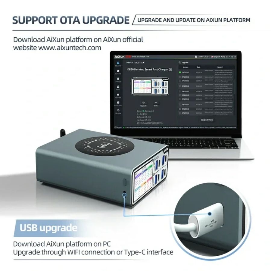 Comprar USB Charger AIXUN DP20 PD/QC 200W Bivolt - a partir de R