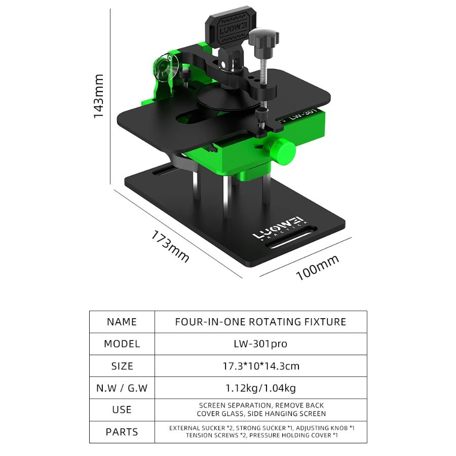 Comprar Suporte Multifuncional LUOWEI LW-301 Pro 360º 4 em 1 - a