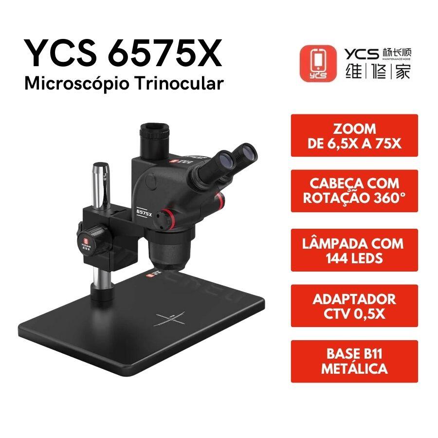 Comprar Microscopio Trinocular YCS 6575X - a partir de R$2.283,60