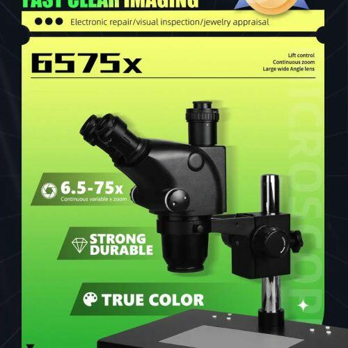 その他 miki Comprar Microscopio Trinocular KAISI 6575x Zoom 6.5x a 75x - a