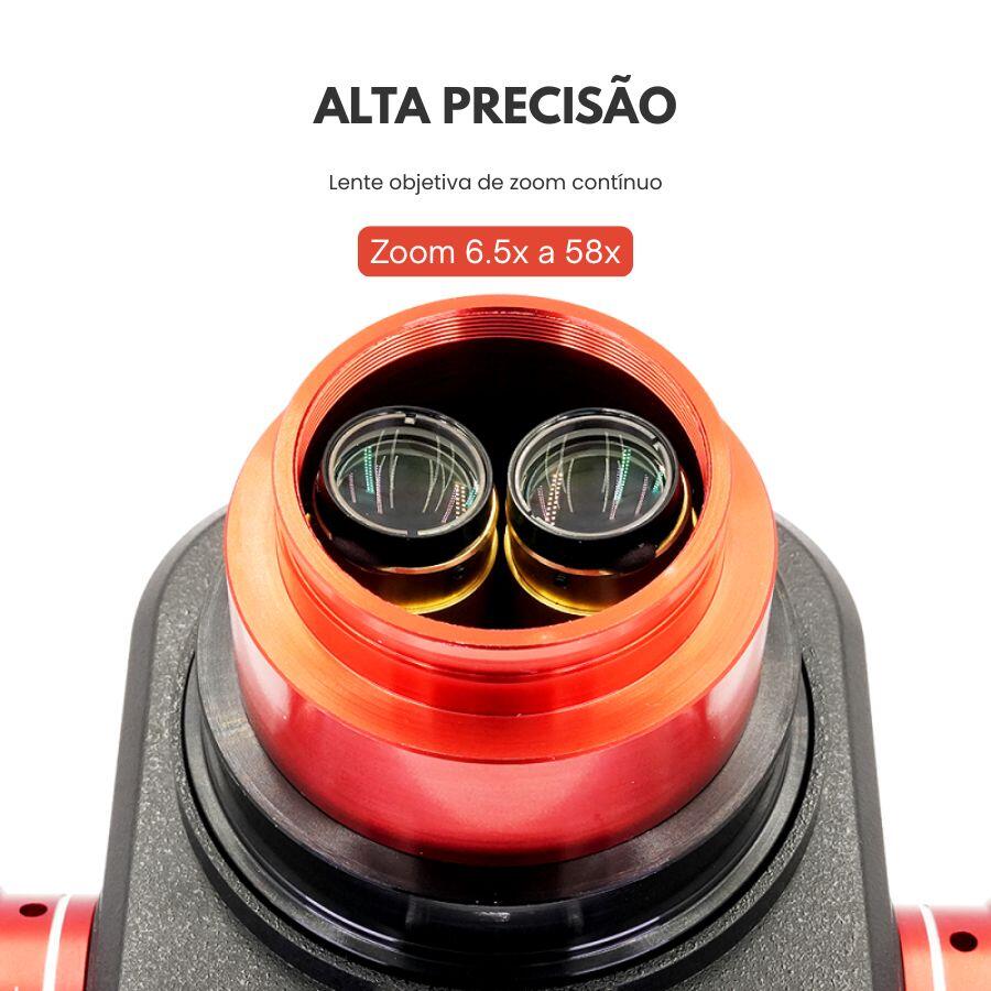 Comprar Microscopio Trinocular YCS 6558X Zoom 6.5x a 58x Base