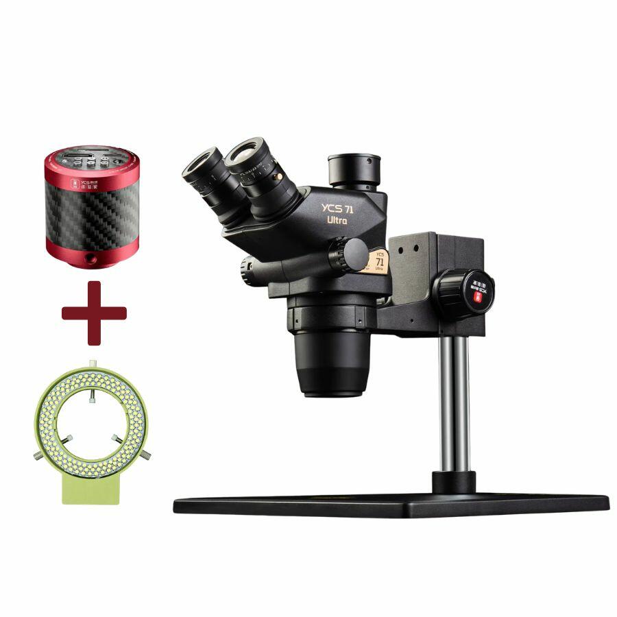 Comprar Kit YCS Microscópio Trinocular + Camera - YCS 71 Ultra + YCS ...