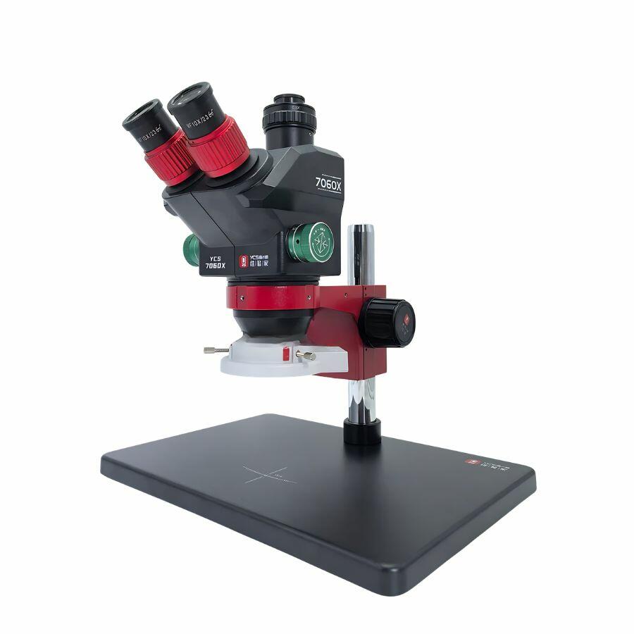 視能学 第3版 Comprar Microscopio Trinocular YCS 7060X Zoom 7x a 60x Base Grande