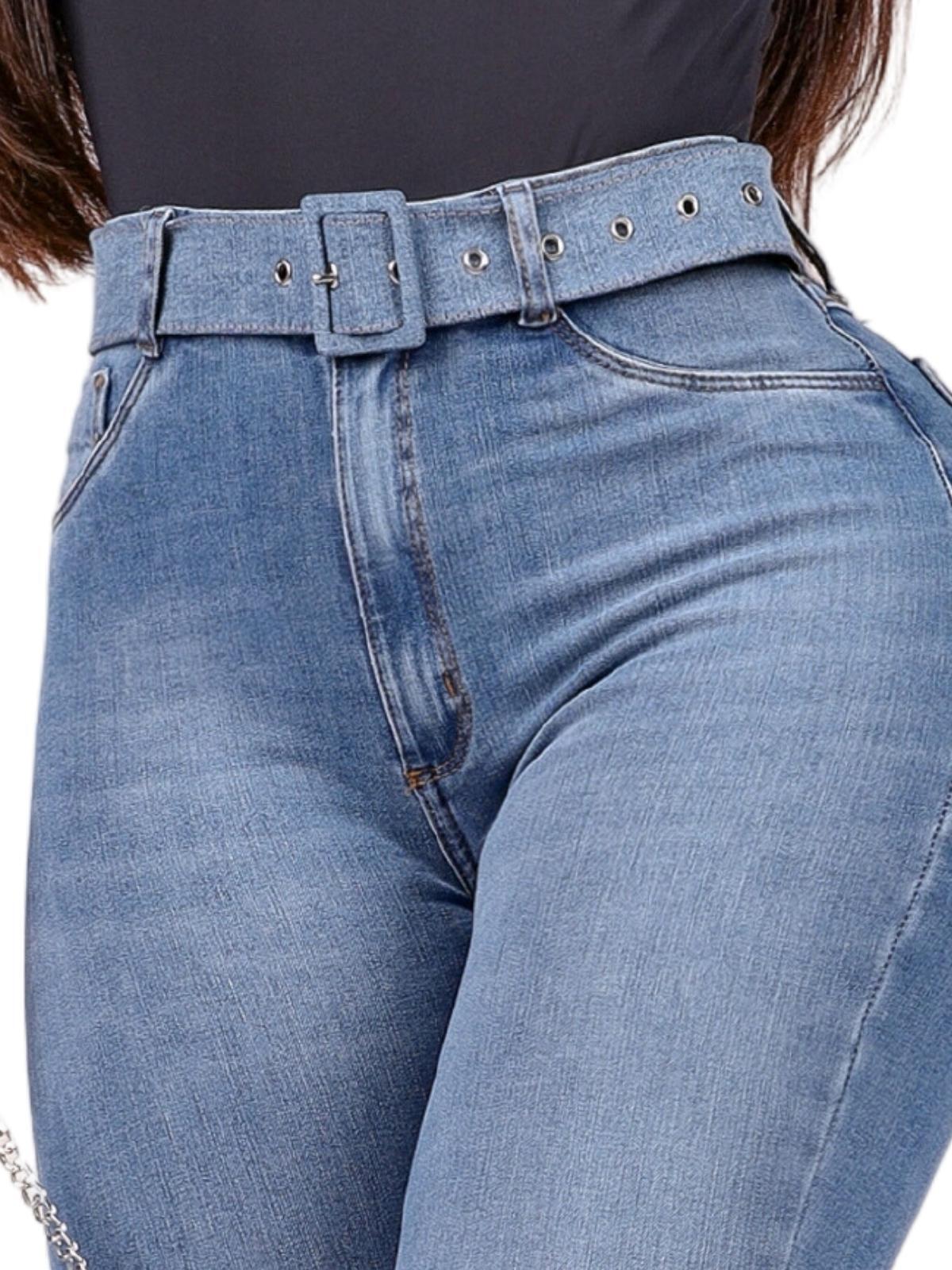 Comprar Calça Jeans Feminina c/cinto-Bi strech 360-LD2101 - Loyal