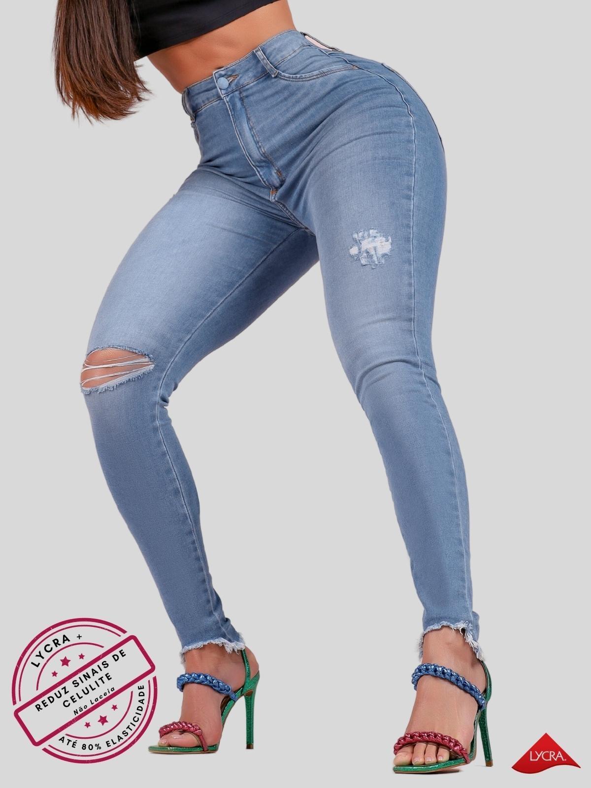 Comprar Calça Jeans Feminina Cigarrete B desfiada-Lycra+LD1044 - Loyal Denim