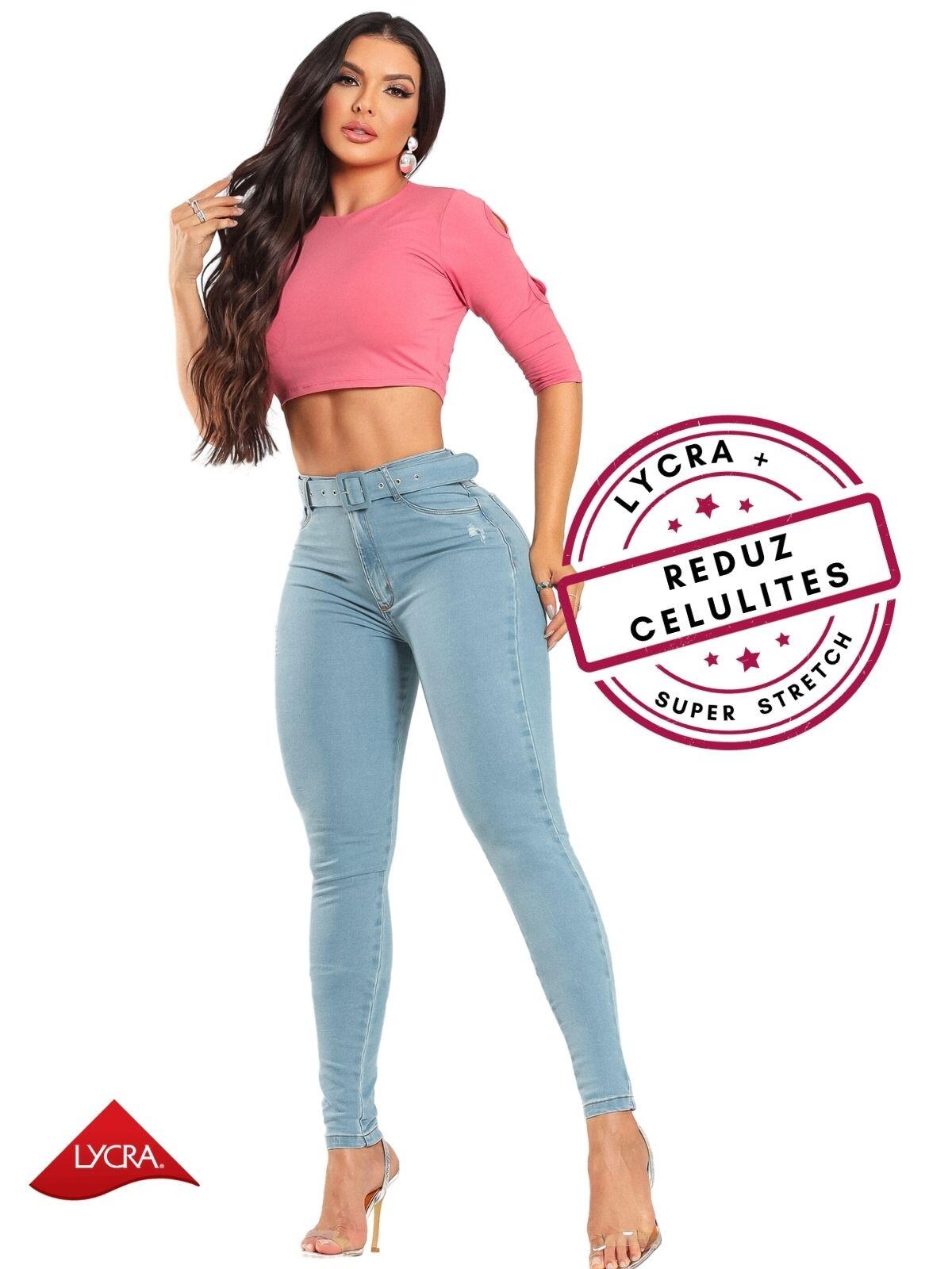Comprar Calça Jeans Feminina Super Stretch Com Muito Elastano Cinto  Encapado - Loyal Denim