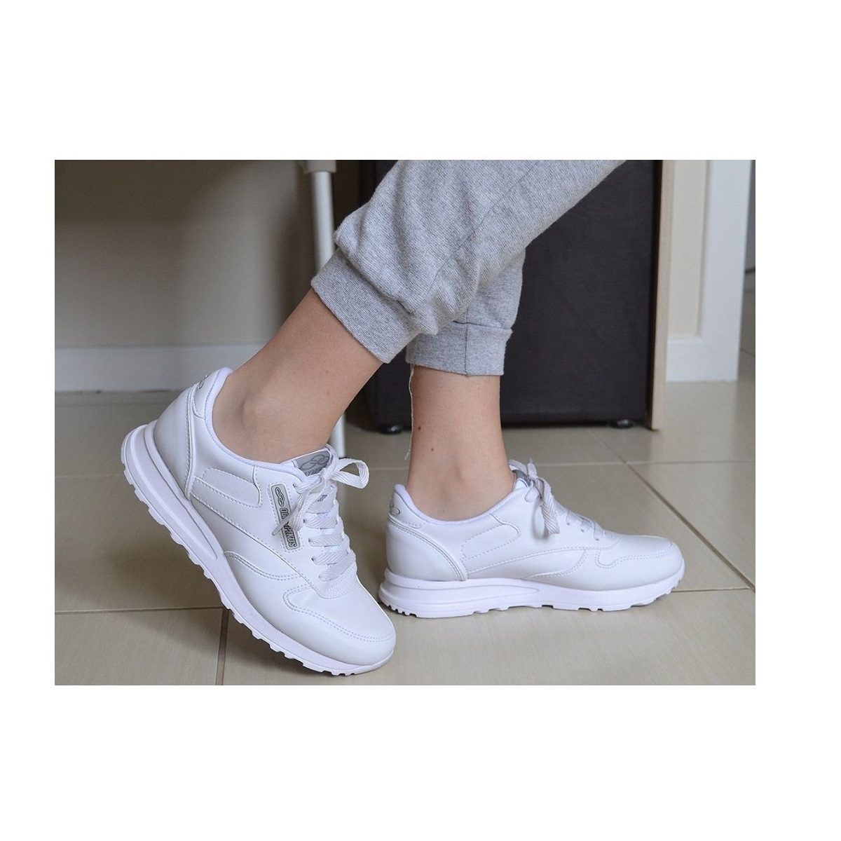 Olympikus Jogging 100 Tenis Olympikus De Couro Masculino Olympikus