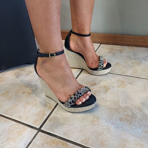 Comprar Vizzano Sandália Anabela Calcanhar Fechado