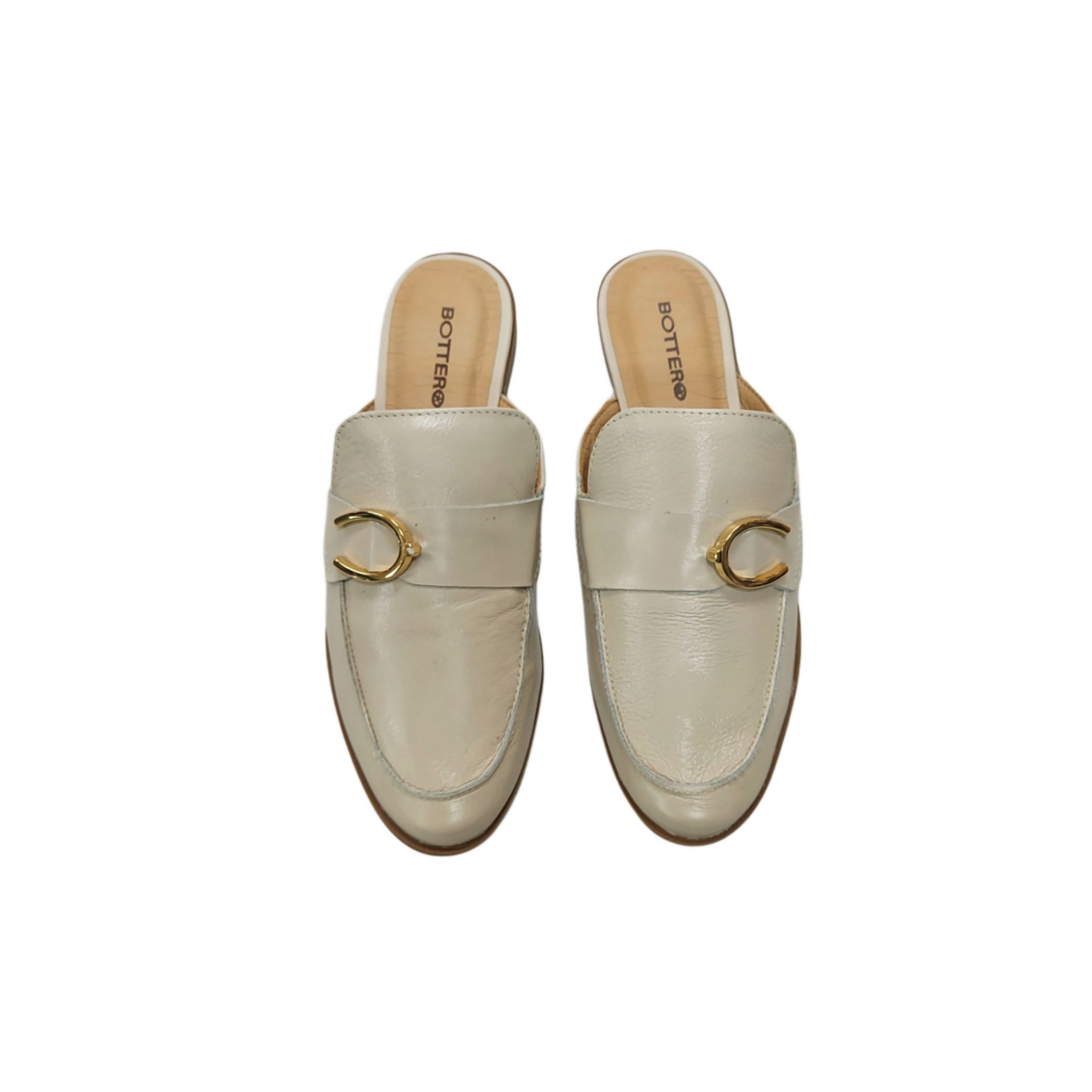 Comprar Bottero Mule Feminino Em Couro Bico Redondo Salto cm Ref