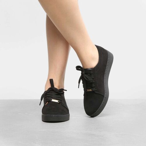 Vizzano Preto TÃªnis Feminino Flatform Vizzano Flatform Vizzano