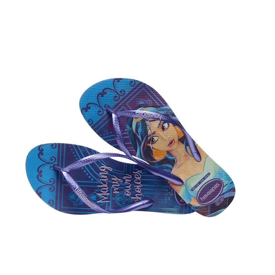 Havaianas Slim Princess Infradito Donna | Slides | Numero 37/38 | Gomma | Chiusura Slip-on | Suola Piatta