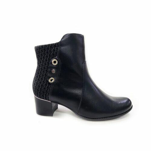 Comfortflex Bota Cano Curto Feminina Salto 5 cm Ref. 2292302