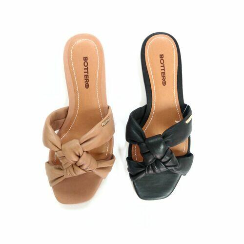 Bottero Rasteirinha Chinelo Flat Feminino Couro Ref. 323111