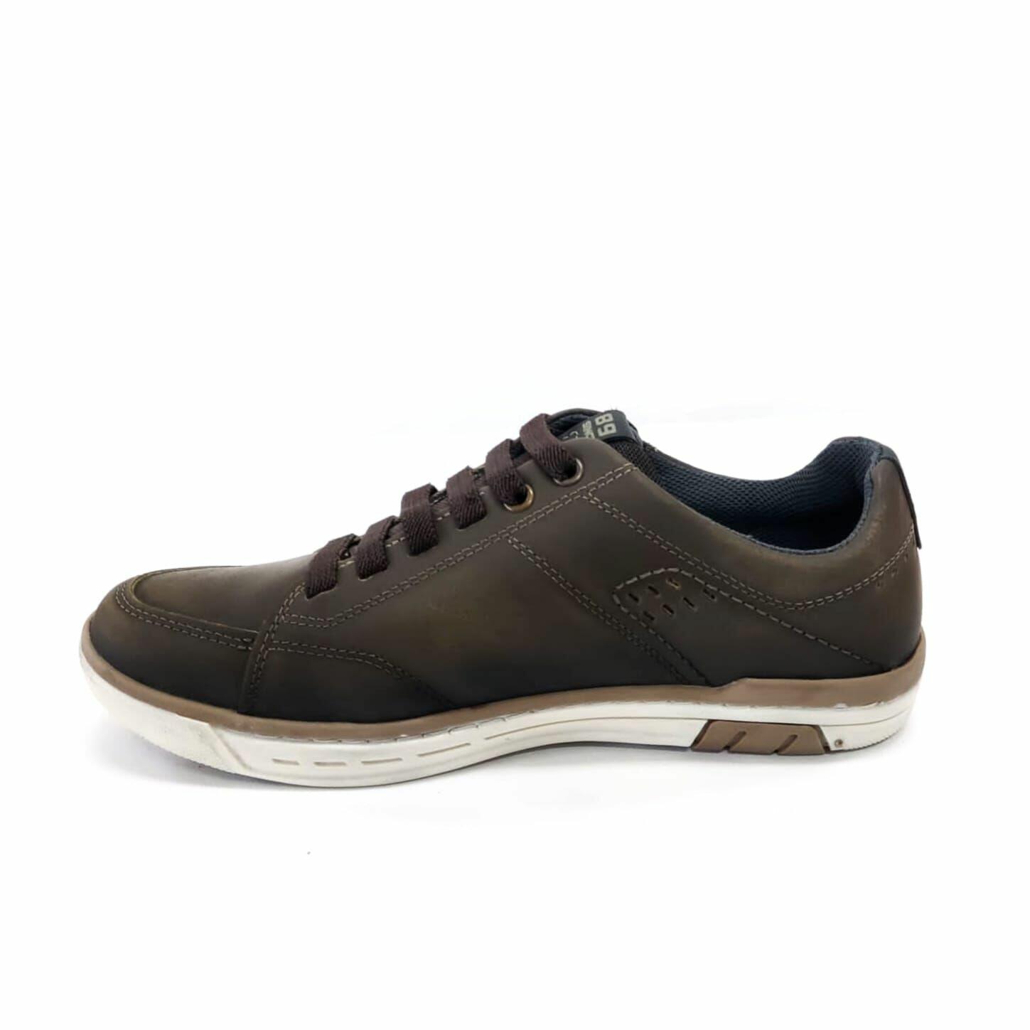 Pegada Sapatênis Masculino em Couro Com Zíper Ref. 119308