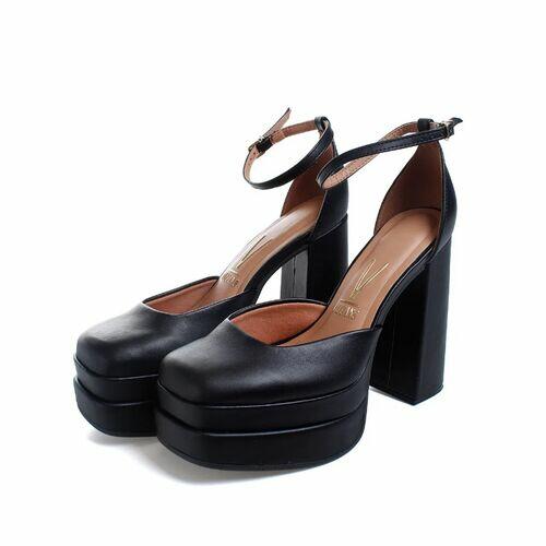 Vizzano Sapato Meia-Pata Salto Bloco 13 cm Ref. 1395.101