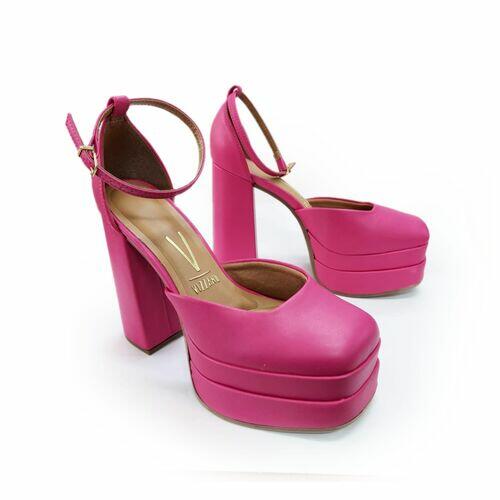 Vizzano Sapato Meia-Pata Salto Bloco 13 cm Ref. 1395.101