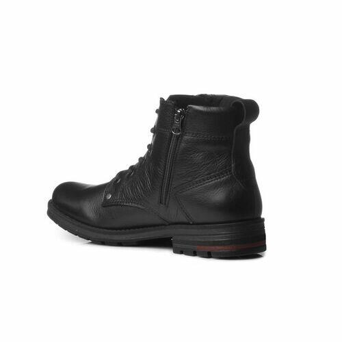 Pegada Botina Masculina em Couro Zíper Lateral Ref. 181305