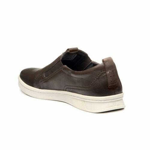 Pegada Sapatênis Slip On Masculino em Couro Ref. 118673