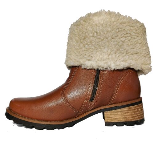 Pegada Coturno Cano Curto Salto 4 cm com Pelego Ref. 281492