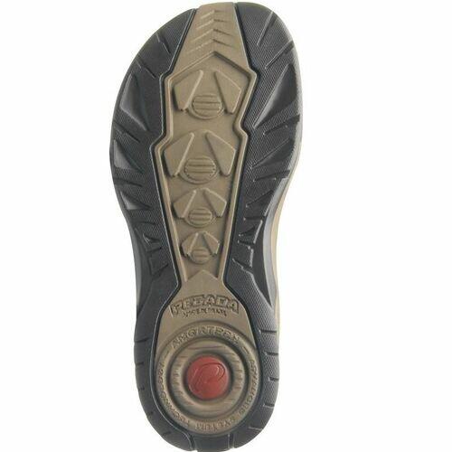 Pegada Sandália Masculina em Couro com 2 Velcros Ref. 132206