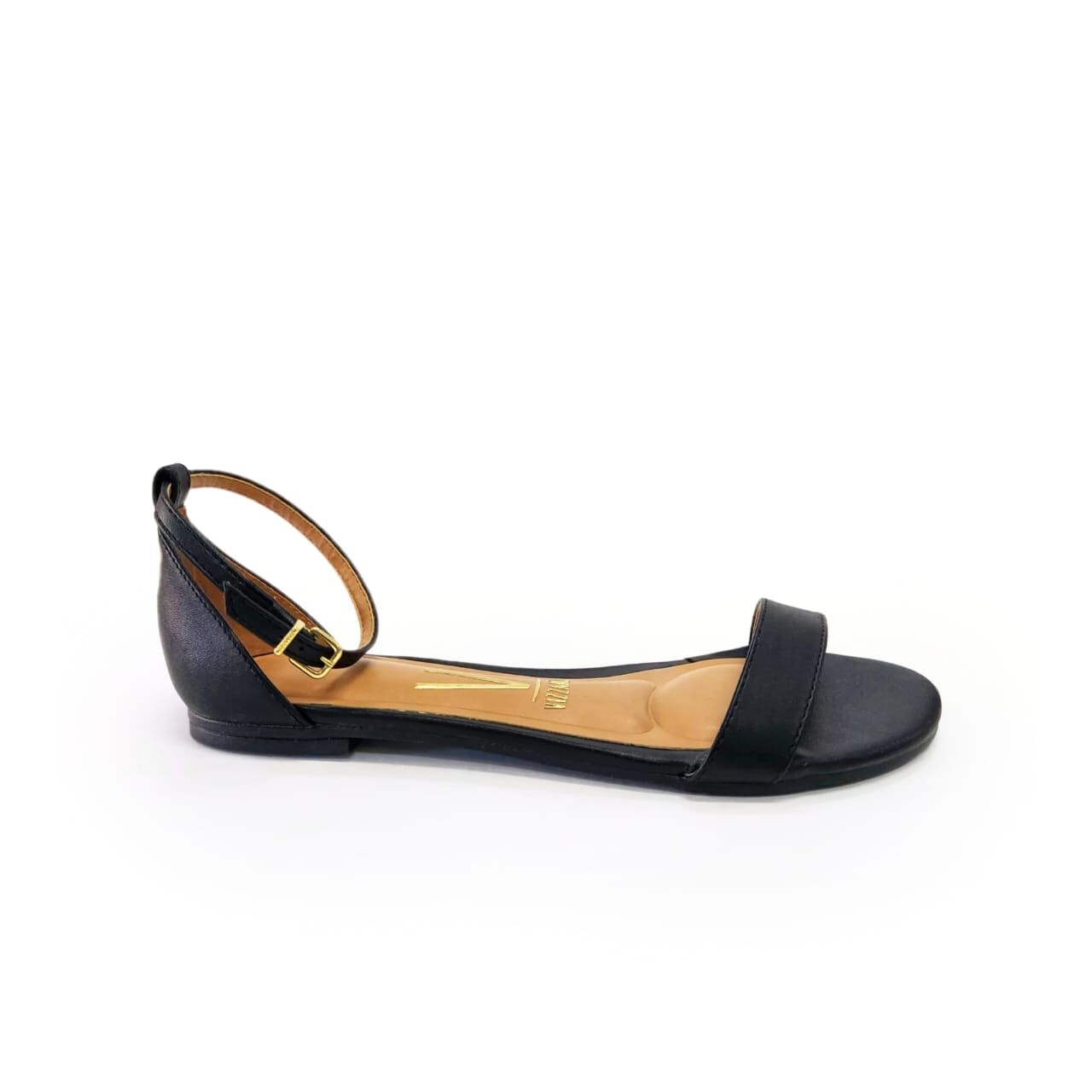 Vizzano Sandália Rasteira Calcanhar Fechado Preto 34