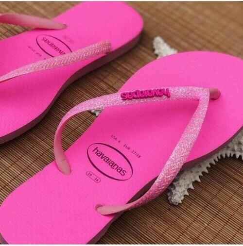Havaianas Chinelo Slim Feminino Ref. SLIM GLITTER NEON