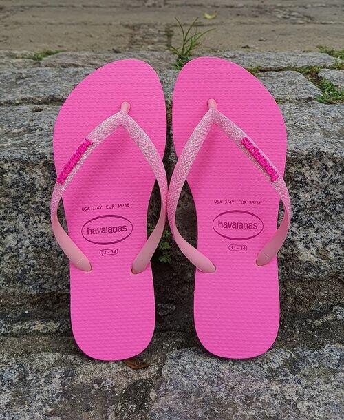 Havaianas Chinelo Slim Feminino Ref. SLIM GLITTER NEON